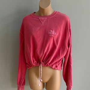 Billabong Women's Crewneck Drawstring Sweatshirt, Red Size SP